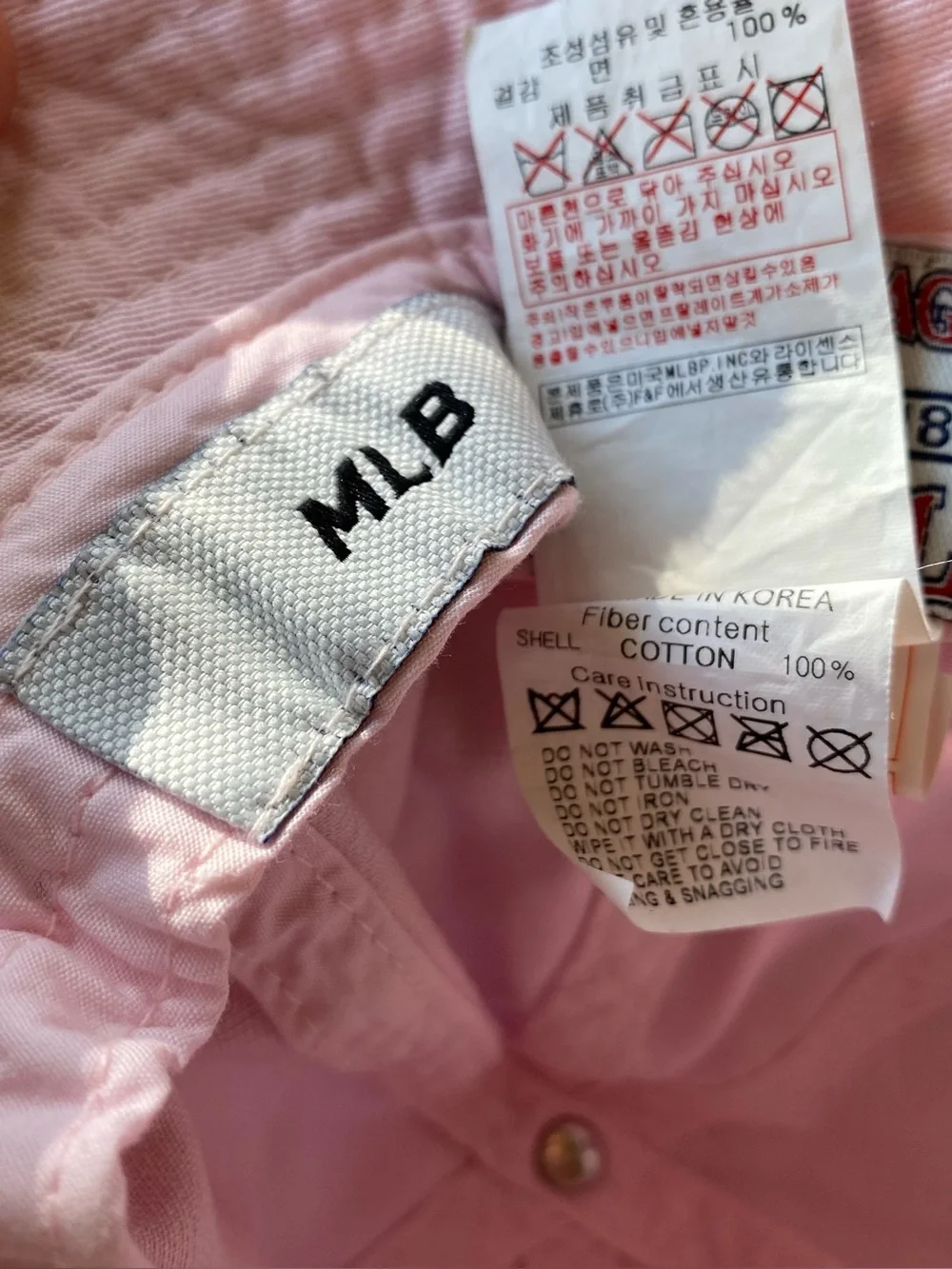 Pink Girls Bucket Hat with Red Heart Patch Baby